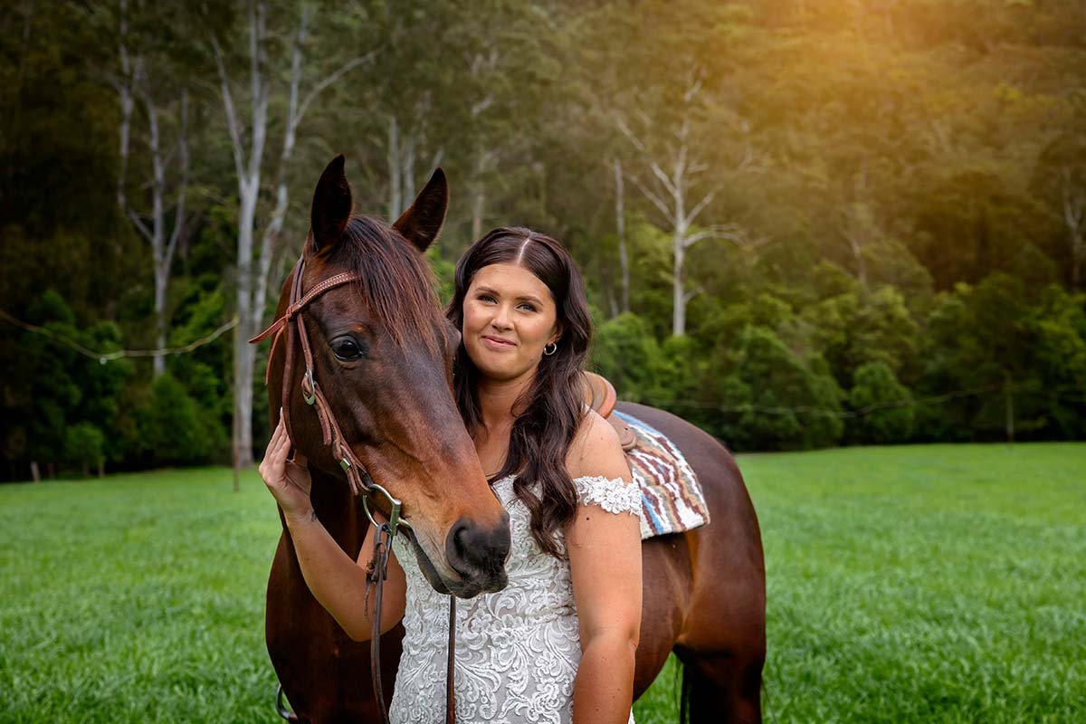 glenworth valley central coast horse photos bride with horse