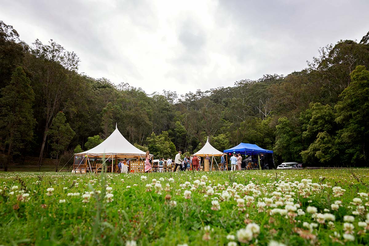 outdoor wedding at glenworth valley